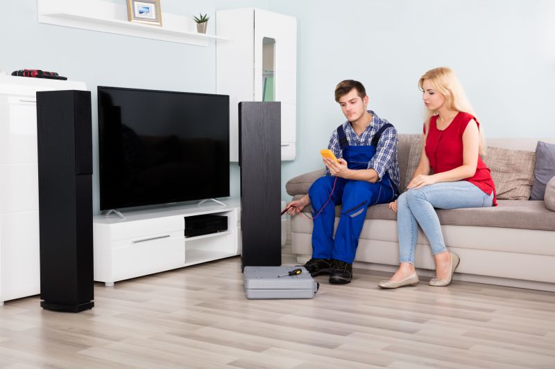 Speaker Bar Mounted Above TV